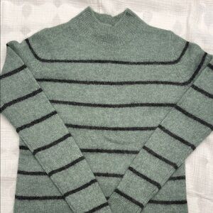 Vince Brushed Stripe Crewneck Sweater